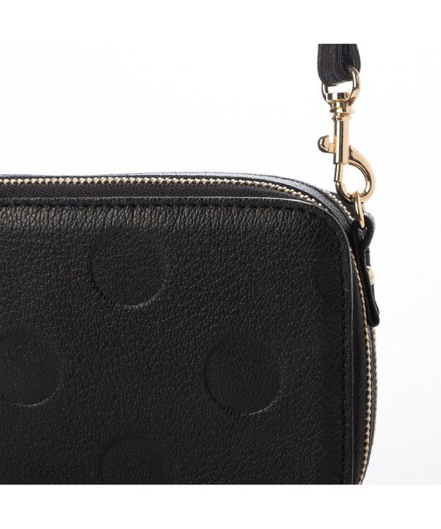 UNBILLION ペルケ perche / 縦横2wayウォレットショルダー ブラックドット