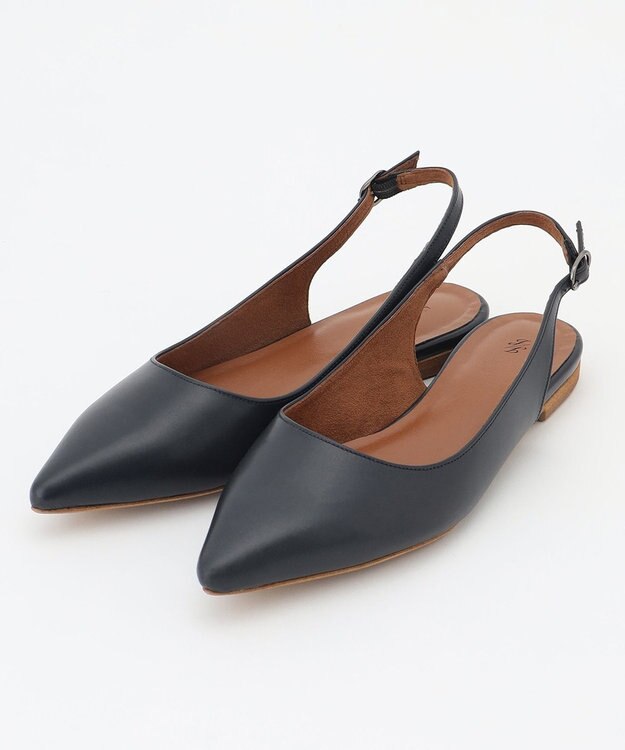 自由区 【カタログ掲載】バックストラップコンフォート サンダル ネイビー