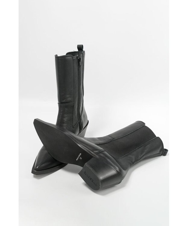 BONTRE 【BONTRE/ボントレ】ポインテッドサイドゴアブーツ ブラック