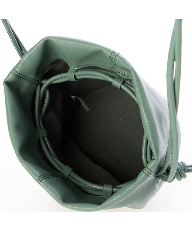 UNBILLION カシュカシュ cachecache / ソフト巾着ショルダーバッグ グリーン