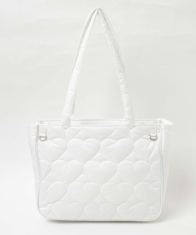 WEGO 【痛バ＆推し活グッズ】ときめきキルティング痛バッグS ホワイト