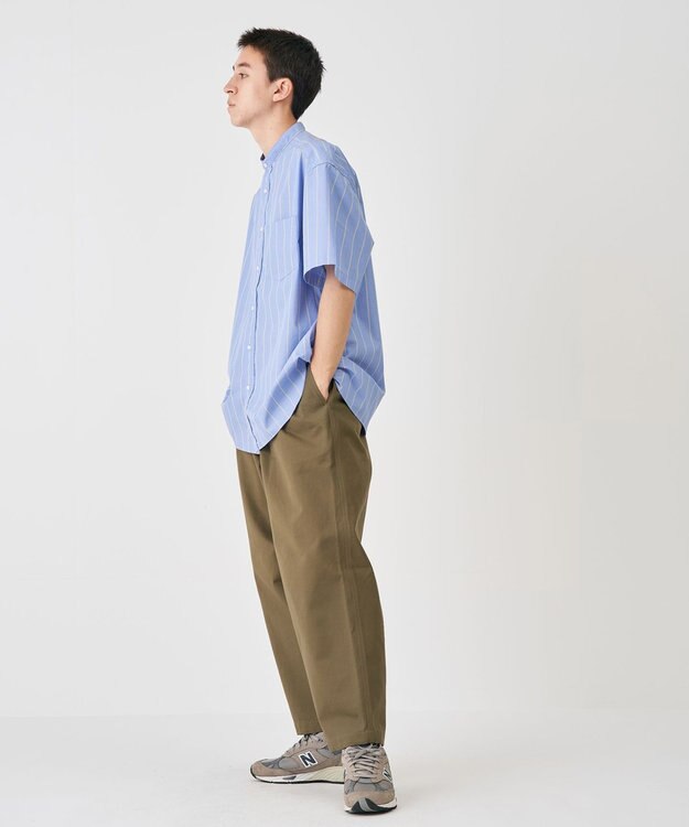 J.PRESS YORK STREET 【UNISEX】ストライプ シャツ ブルー系1