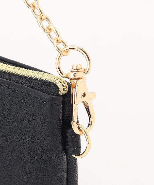 LA BAGAGERIE LA BAGAGERIE×chiyo ポーチ付きフリルエコバッグ ブラック