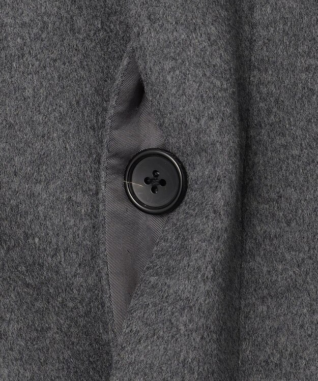 J.PRESS MEN ウールカシミヤビーバーステンカラーコート ライトグレー系