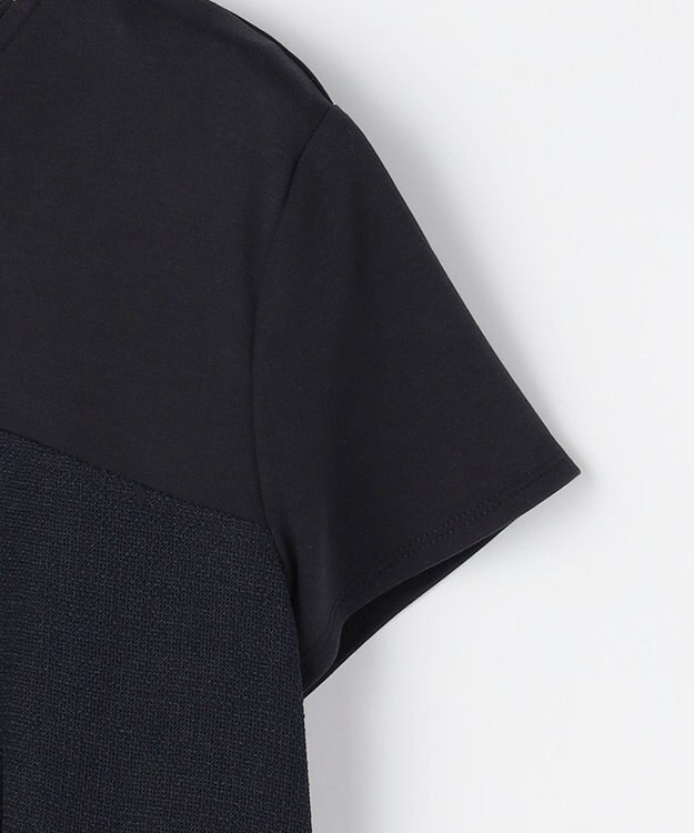 組曲 L 【先行予約】メランジレノクロス ドッキングワンピース ネイビー系