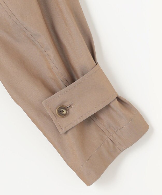 自由区 【XSサイズ～/洗える】リバーメモリー ステンカラーコート ブラウン系