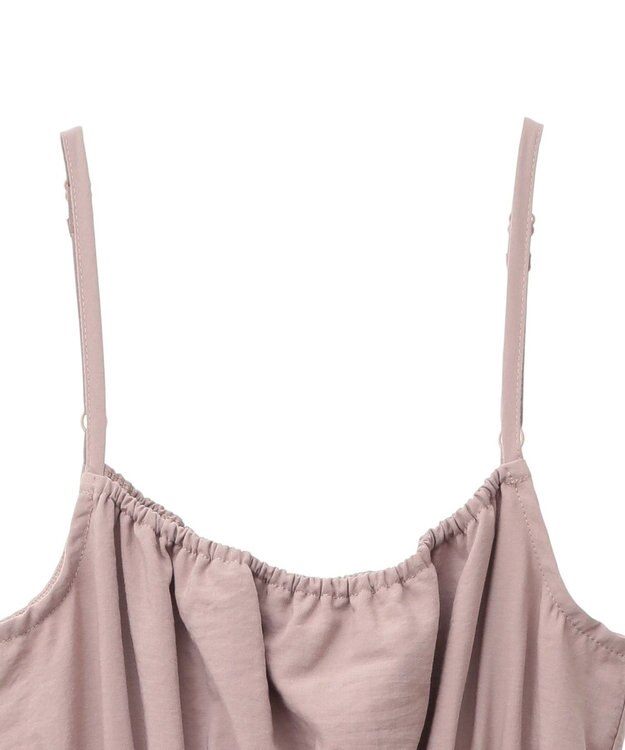 earth music&ecology ラッフルティアードキャミワンピース Pink