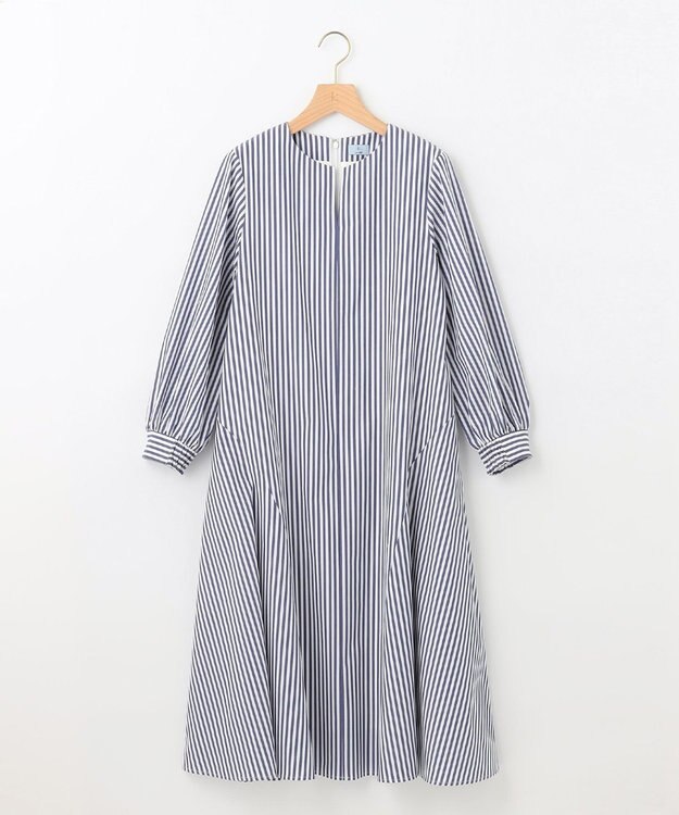 組曲 【洗える】Co/Nyブロード ワンピース ネイビー系1