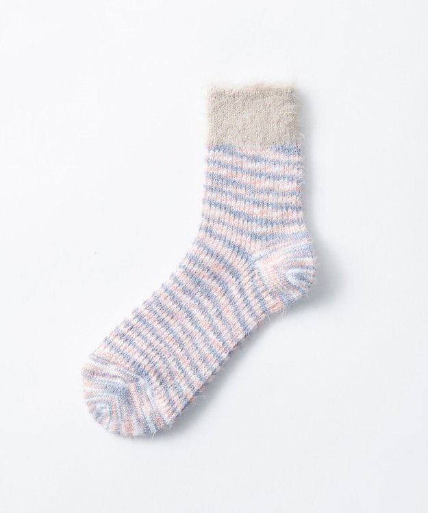 TRICOTE カスリシャギーソックス 82BEIGE