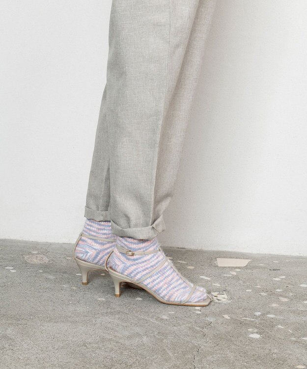 TRICOTE カスリシャギーソックス 82BEIGE