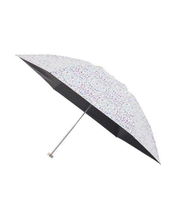 MOONBAT 【 遮光率100％/遮熱/UV/軽量】MACKINTOSH PHILOSOPHY(マッキントッシュフィロソフィー)晴雨兼用日傘 Snowblue Garden Barbrella バーブレラ 折りたたみ傘 フワクール生地使用 ライトパープル