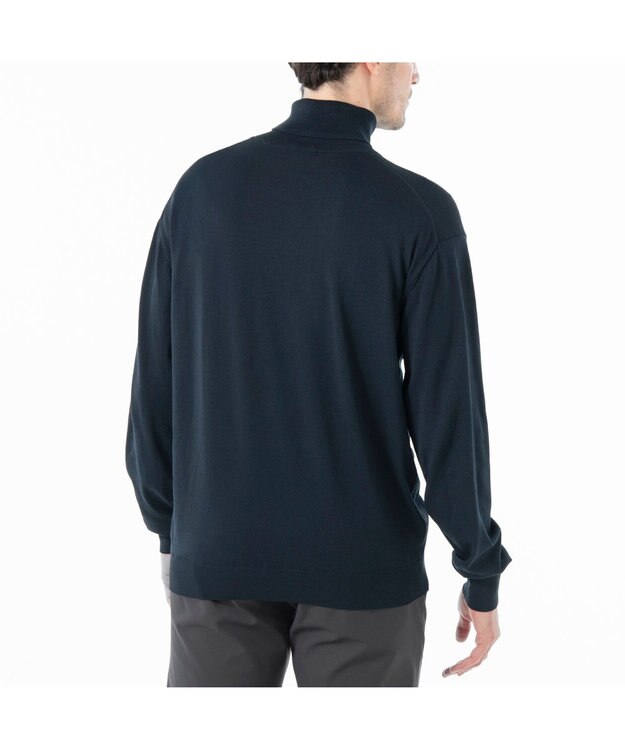 ZERO HALLIBURTON タートルネックニット ワンラインロゴver. ZHG-M5A4e 85117 ネイビー