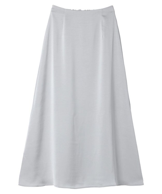 Green Parks AnriettMusee サテンナロースカート Gray