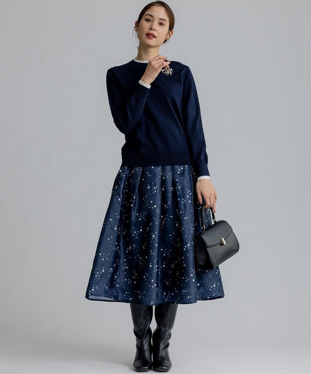 組曲 L 【WEB限定】リラクシーツインニットセット ネイビー系