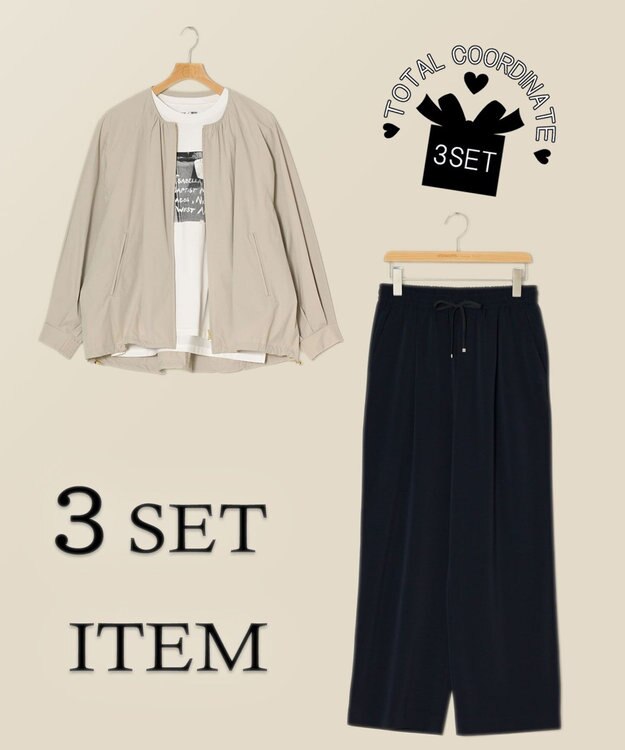 3セット商品/サイズ38【23区】ジャケット春夏×カットソー春夏×パンツ春