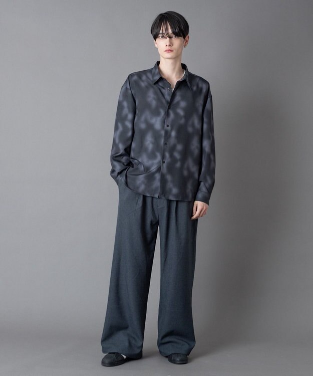 WEGO パターンルーズシャツ（LS） 柄1