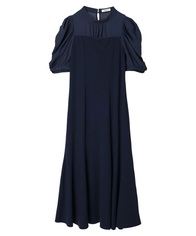 earth music&ecology リブドッキングワンピース Navy