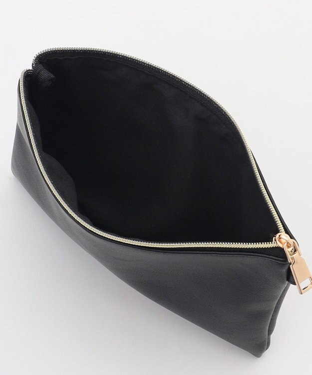 LA BAGAGERIE LA BAGAGERIE×chiyo ポーチ付きフリルエコバッグ ブラック
