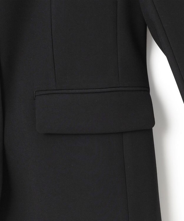 BEIGE， 【洗える・L-size】ALAINA / Vネックカラージャケット Black