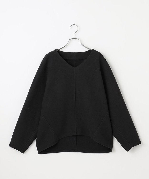 #Newans 【洗濯機可能/セットアップ】コクーンシルエットエアリープルオーバー ブラック