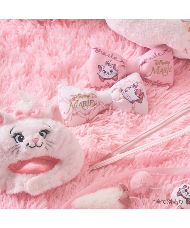 PET PARADISE ディズニー マリー 猫 リボンおもちゃ 《ピンク / ベージュ》 ベージュ