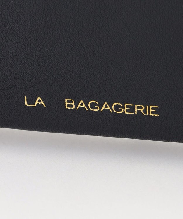 LA BAGAGERIE LA BAGAGERIE×chiyo ポーチ付きフリルエコバッグ ブラック