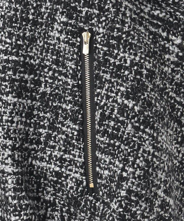 23区 【エステータ】NESSO ツイード ブルゾン ブラック系1