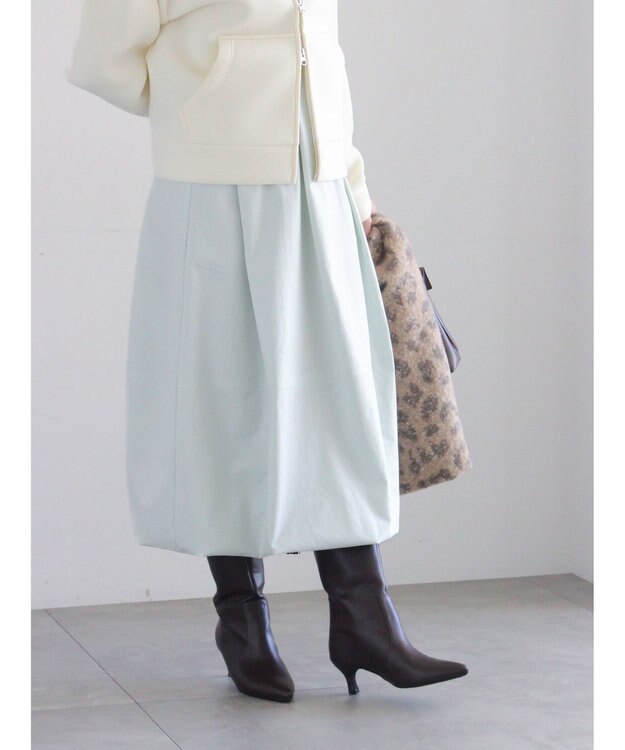 Te chichi ピーチタフタバルーンスカート ミント