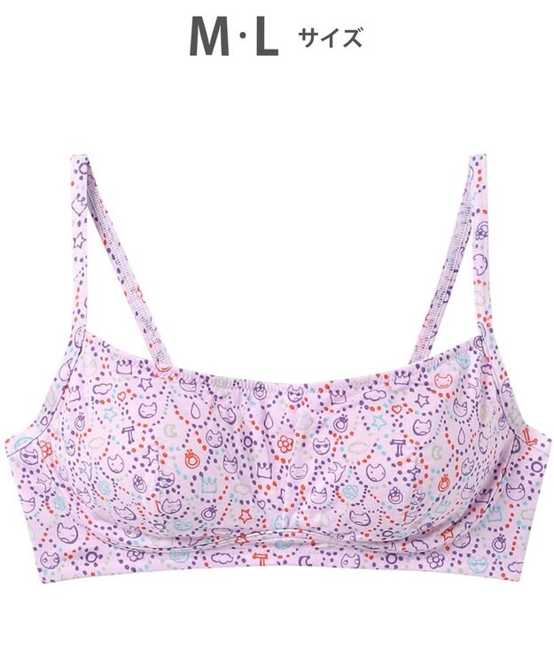 tsumori chisato SLEEP ツモリチサト ノンワイヤーブラ ブラジャー 綿100%(パッド受け) レディース UBX561 /ワコール パープル