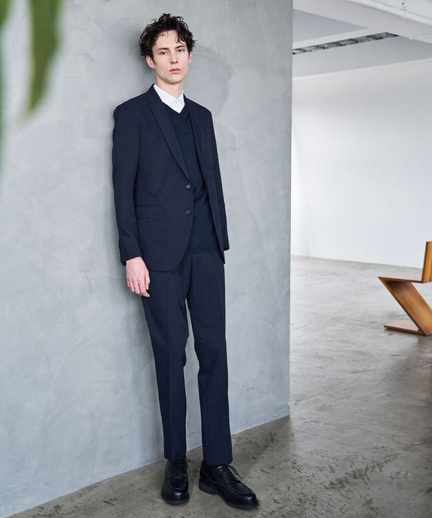 JOSEPH HOMME クールドッツストレッチ　ジャケット ネイビー系