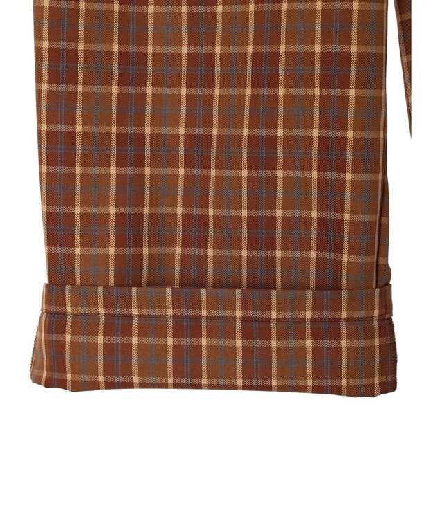 Green Parks ・ＥＬＥＮＣＡＲＥ　ＤＵＥ　チェックワイドパンツ Brown