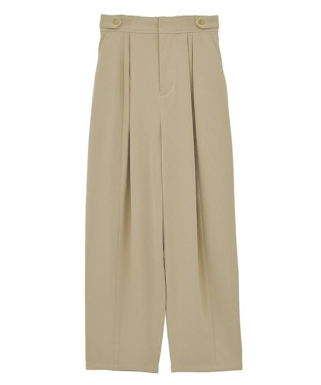 earth music&ecology タックコクーンパンツ Beige