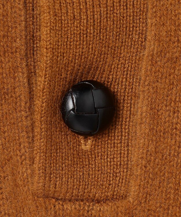 J.PRESS MEN 【カシミア100%使用】カシミヤリブモックネック ニット ブラウン系