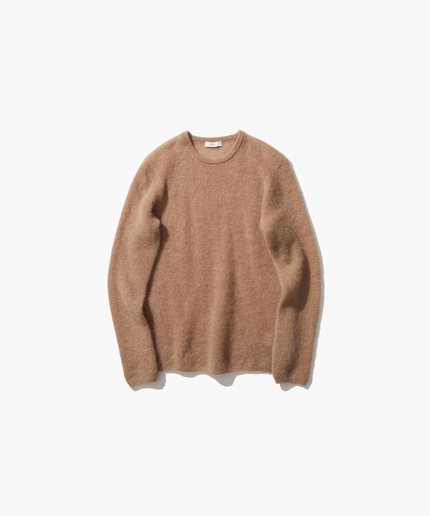 ATON SUPER KID MOHAIR | クルーネックセーター BEIGE