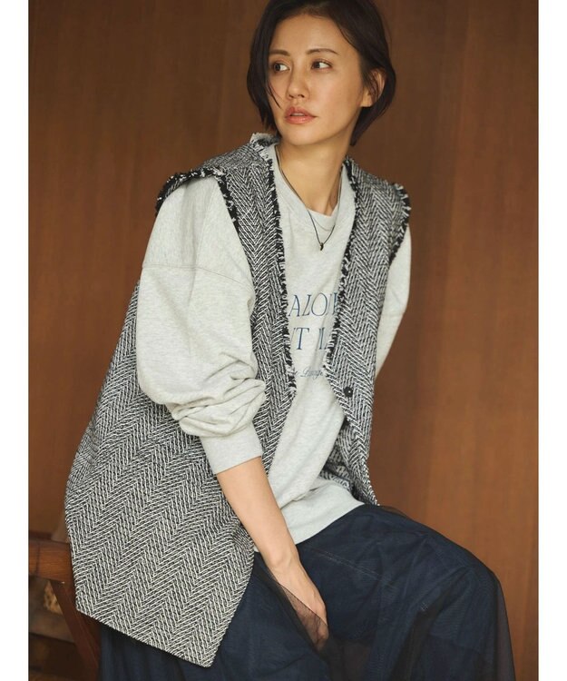 Green Parks アソートロゴ裏毛プルオーバー Light Gray Mixture