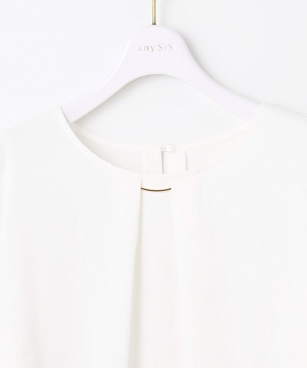 ANY SIS 【2SET】ウォッシャブルジャケット × ブラウス セット グレーミックス