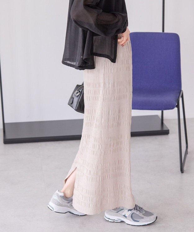 AMERICAN HOLIC シャーリングタイトスカート Light Beige