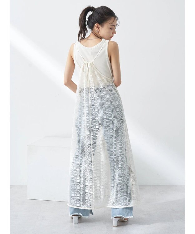 earth music&ecology レースキャミワンピース Off White