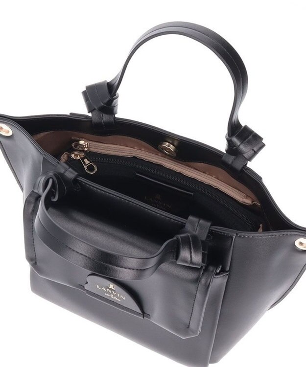 LANVIN en Bleu ルイーズ 2wayトートバッグ（ポーチ付き） ブラック