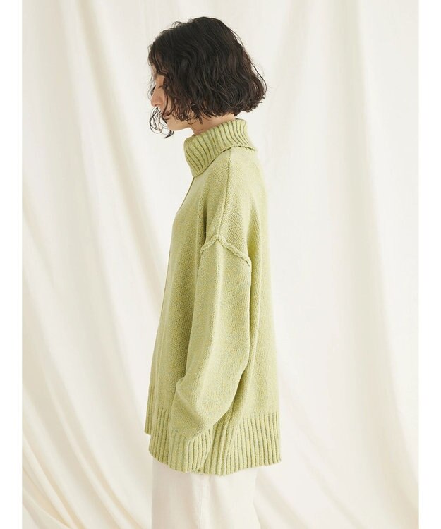 CRAFT STANDARD BOUTIQUE センタータックニットプルオーバー Light Green