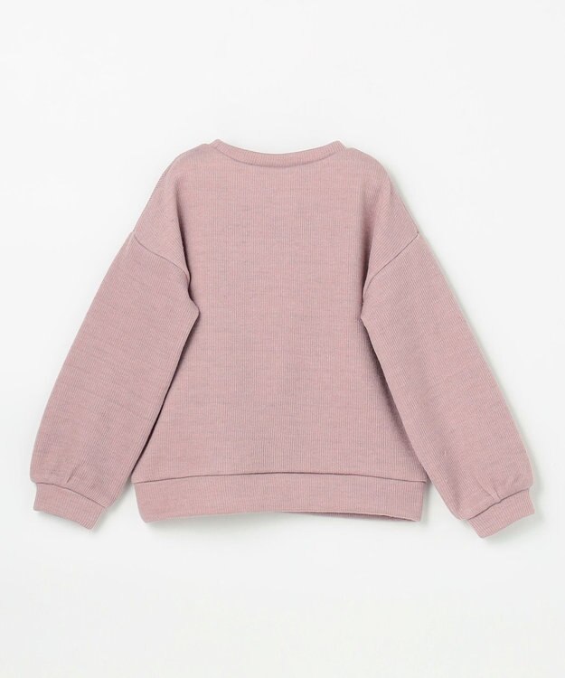 ANY KIDS リボン ニットソー トレーナー ピンク