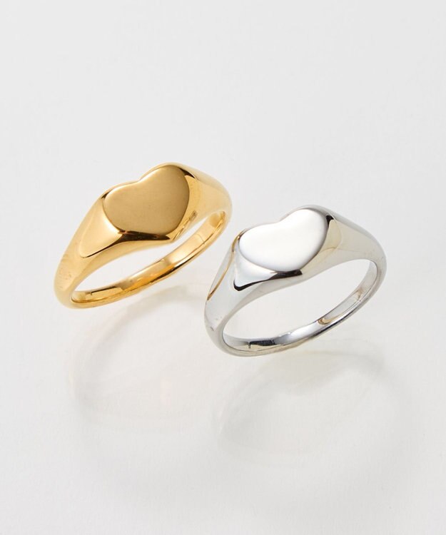 Phoebe 【金属アレルギー対応】メタルラヴィリング　シルバー/ステンレス/ハート シルバー