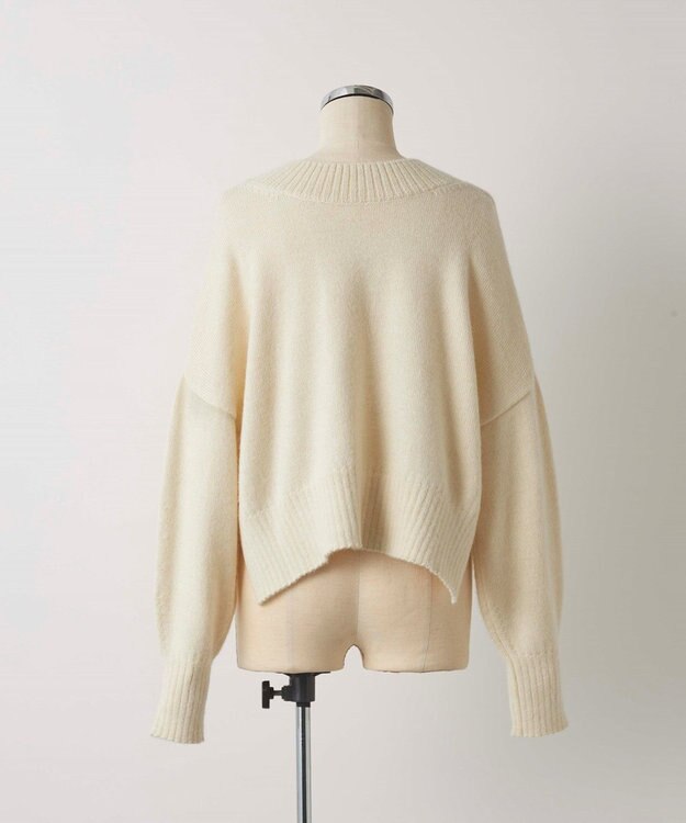 TOQUE 〈大草直子さんアドバイザー〉ベビーアルパカ 2WAY Vネックニット オフ