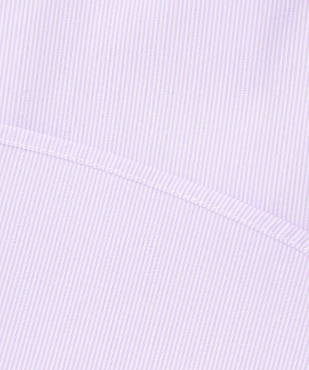 J.PRESS LADIES 【洗える】BEZ VEGA ストライプ ピンタック ブラウス ふじ色系1