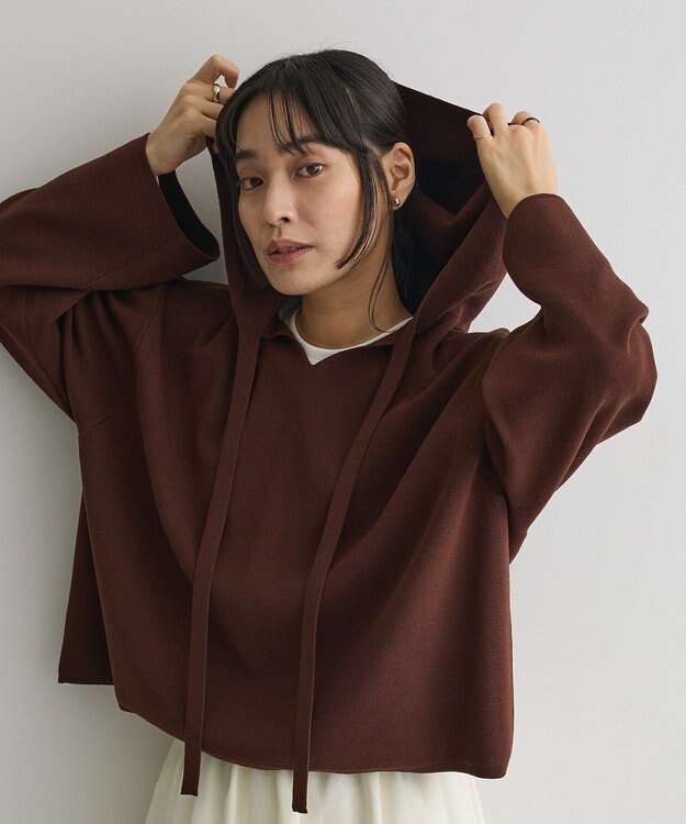 CRAFT STANDARD BOUTIQUE ハーフミラノニットフーディー＜ハンドウォッシャブル＞