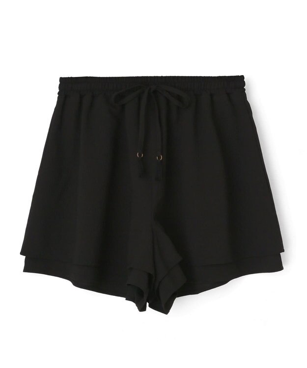 San-ai Resort（三愛水着楽園） 楊柳　ショートパンツ　M・L　【San-ai Resort（サンアイリゾート）】 ブラック