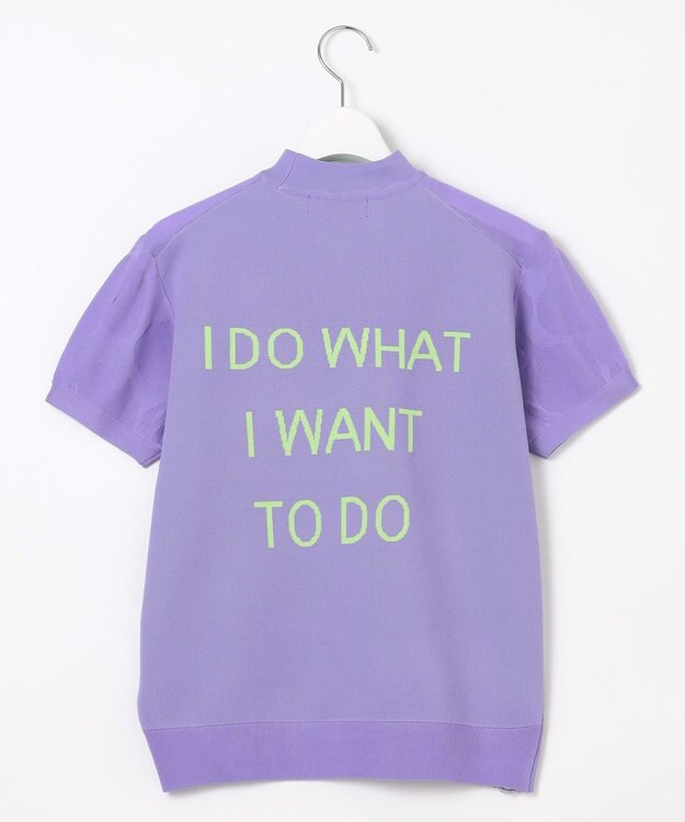 PW CIRCULUS 【手洗い可能】【WOMEN】アニマルドットニットモック ゴルフウェア レディース パープル系