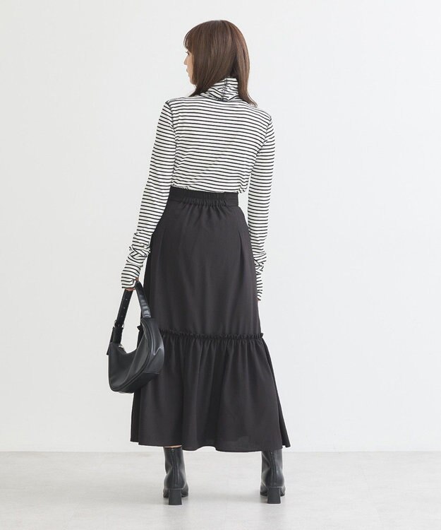 earth music&ecology リブタートルネックプルオーバー Border