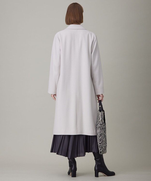 ICB ウールライトメルトン チェスターコート トープ系