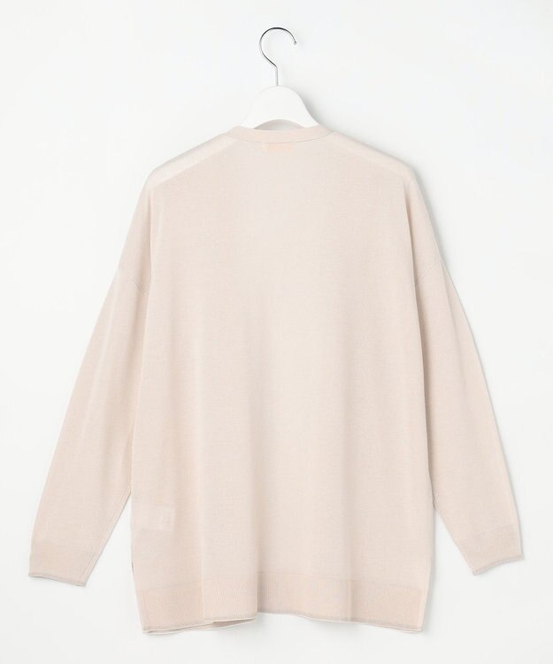 ANY SIS S エアリーライト ニットカーディガン ライトベージュ